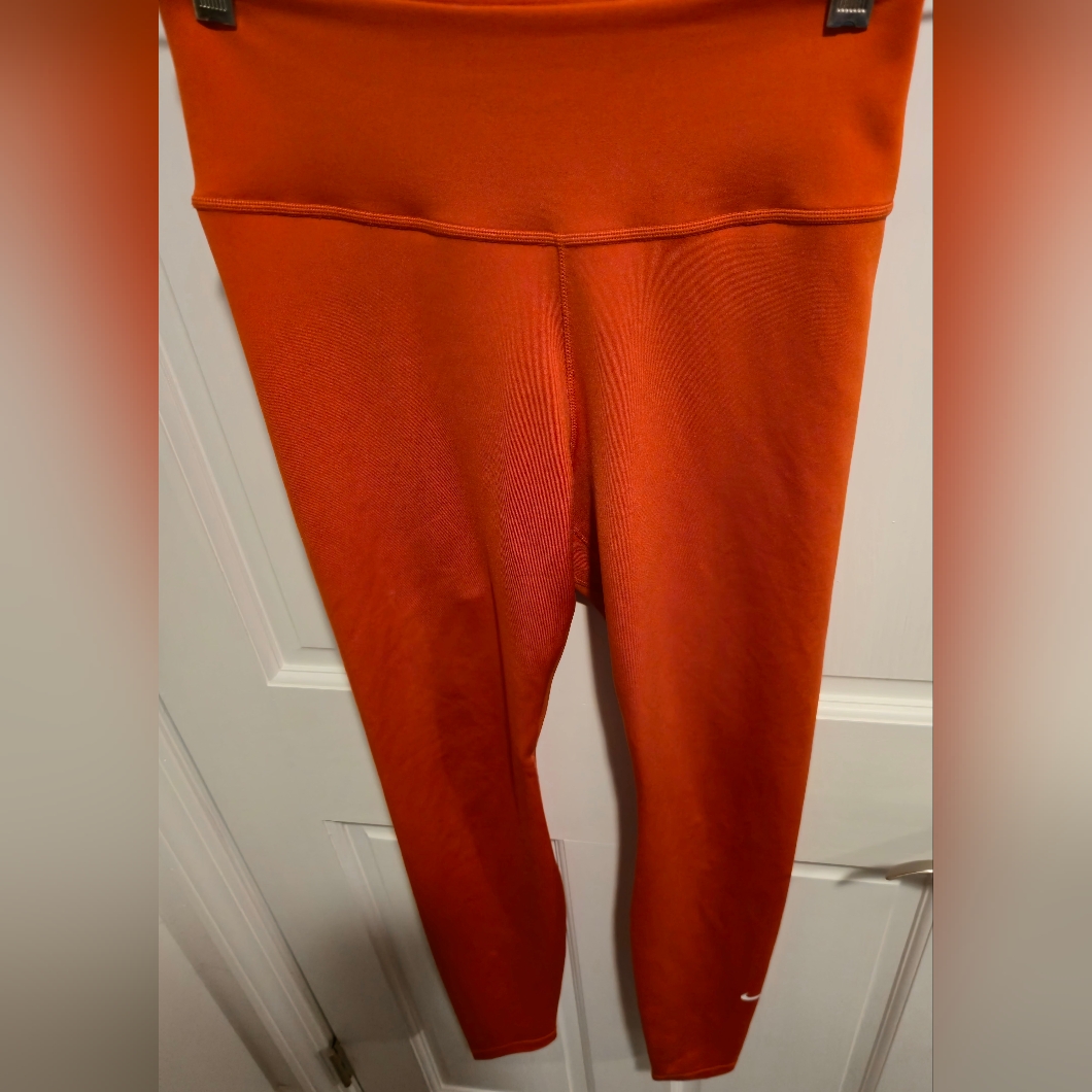 Nike Orange Leggings Dri Fit Size S